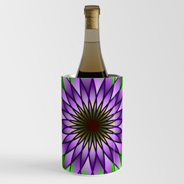 Lavender lotus mandala Wine Chiller