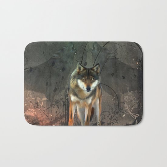 Awesome wolf Bath Mat