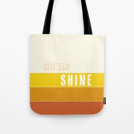 Rise and Shine Sunrise Stripes Tote Bag