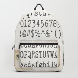 Vintage Office - Writers Block Backpack | Wirting, Numbers, Turnofcentury, Letters, Graphicdesign, Typewritter, Ephemera, Vintagepaper, Vintageofficepaper, 1900Office 