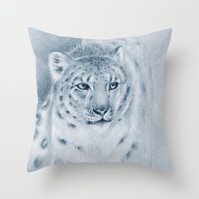 Snow leopard 2025 pillow