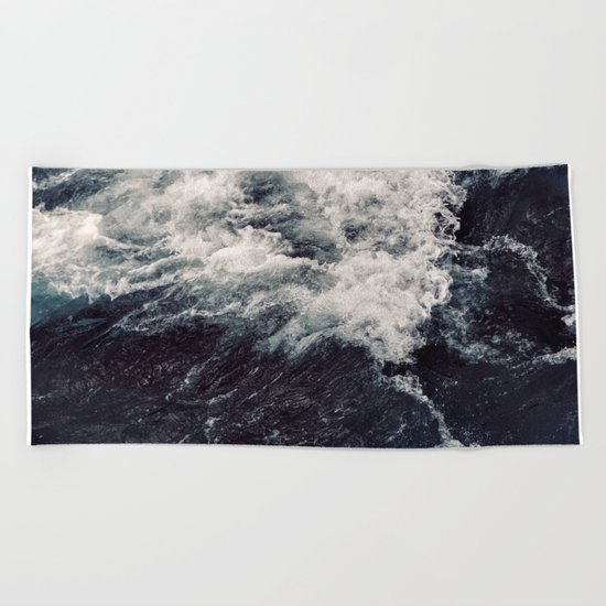 Rush of Waves Beach Towel