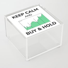 Shares Stock Market Keep Calm Buy And Hold Chart Acrylic Box