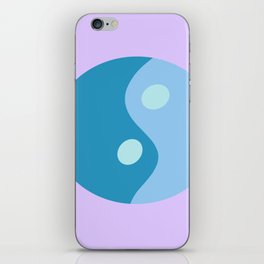 Zen and Happy - blue iPhone Skin