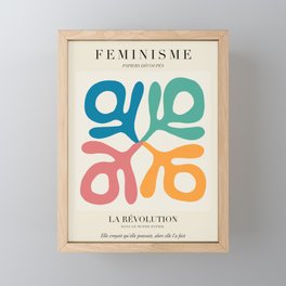 L'ART DU FÉMINISME V — Feminist Art — Matisse Exhibition Poster Framed Mini Art Print