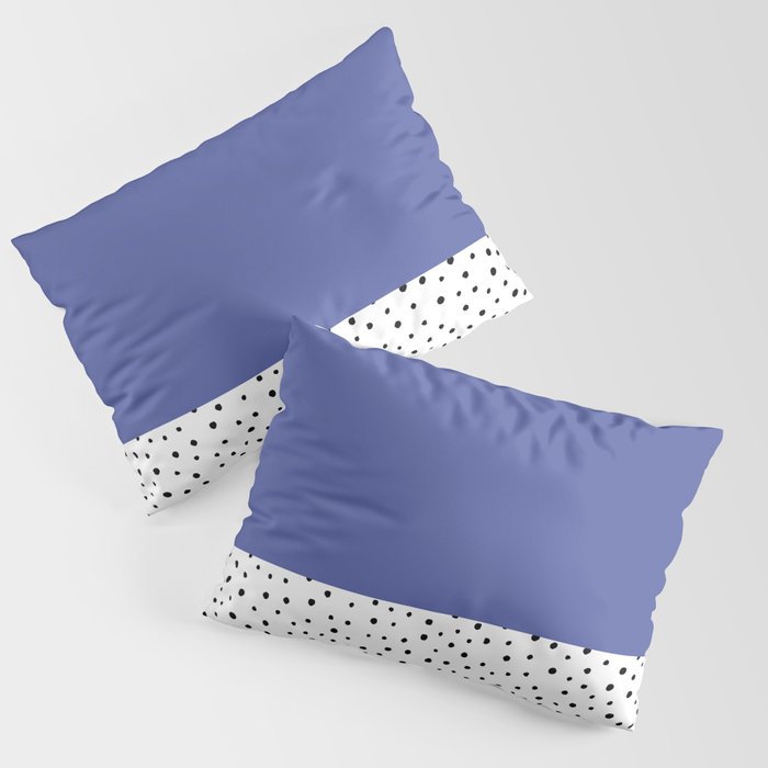 Very Peri + Polka Dots  Pillow Sham