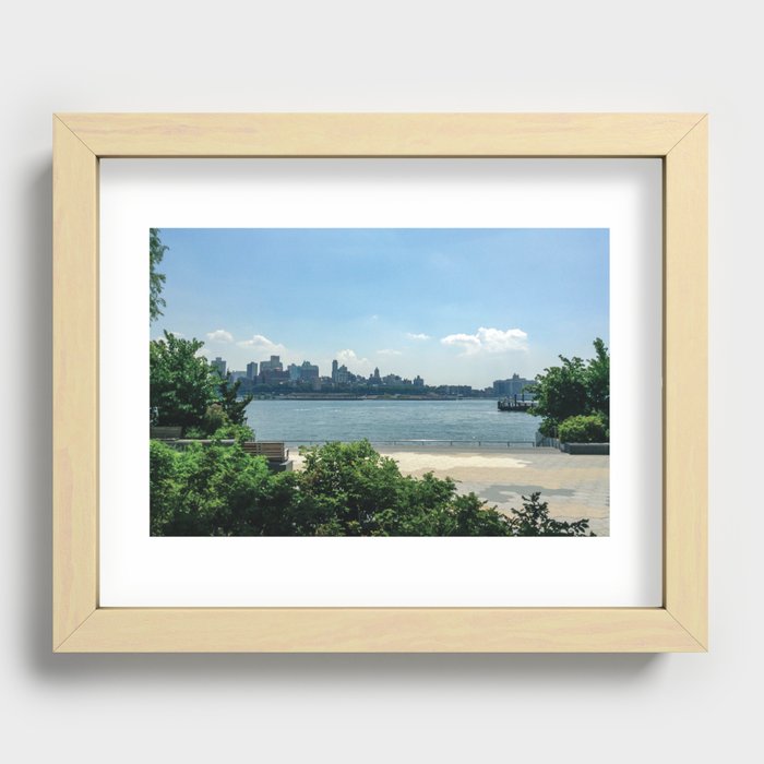 City Ocean Recessed Framed Print
