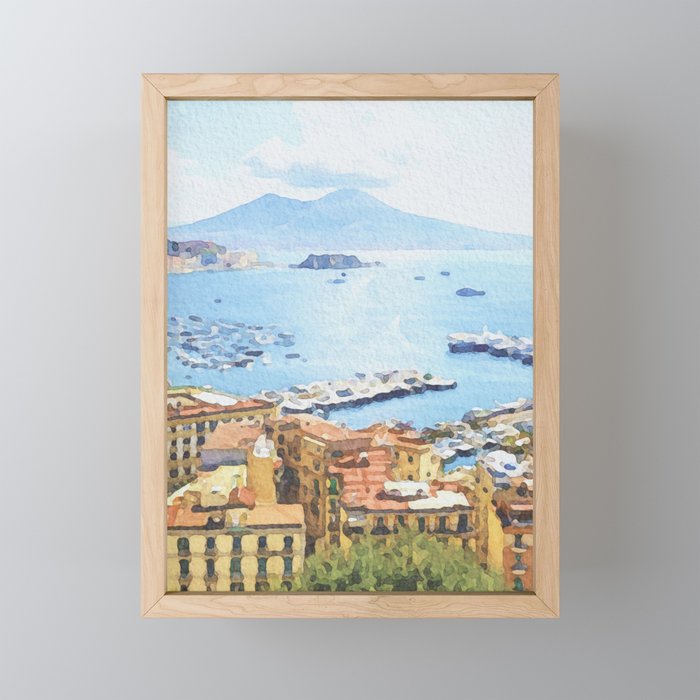 A dream called Napoli, Italy Framed Mini Art Print