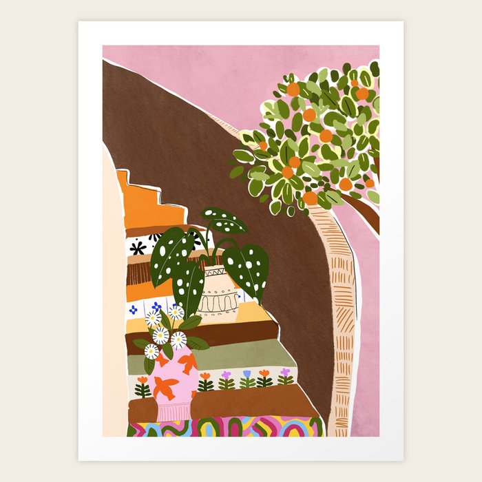 Orange Tree Art Print by Alja Horvat Society6