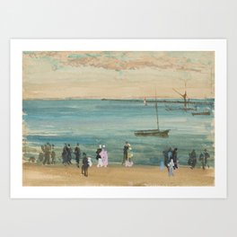 James Whistler - Southend Pier Art Print