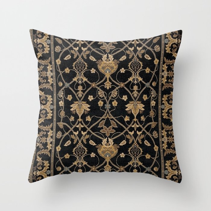 William Morris Antique Oriental Persian Floral Throw Pillow