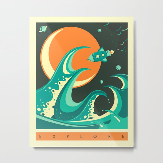 EXPLORE Metal Print
