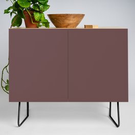 Wine Dark Red Purple Solid Color Pairs PPG Chocolate Eclair PPG1054-7 - All One Single Shade Colour Credenza