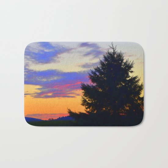 West Brome Sunset Landscape Bath Mat