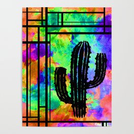 Cactus Silhouette Poster