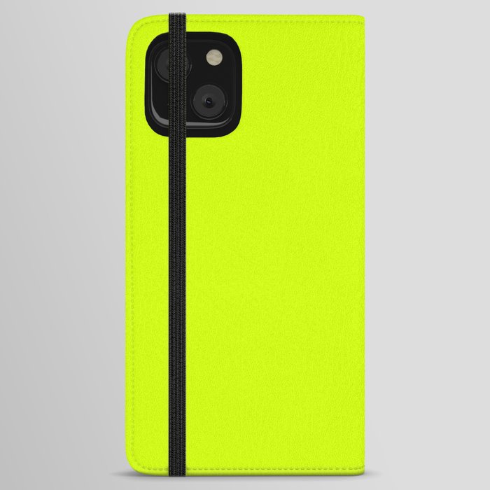 Bright green lime neon color iPhone Wallet Case