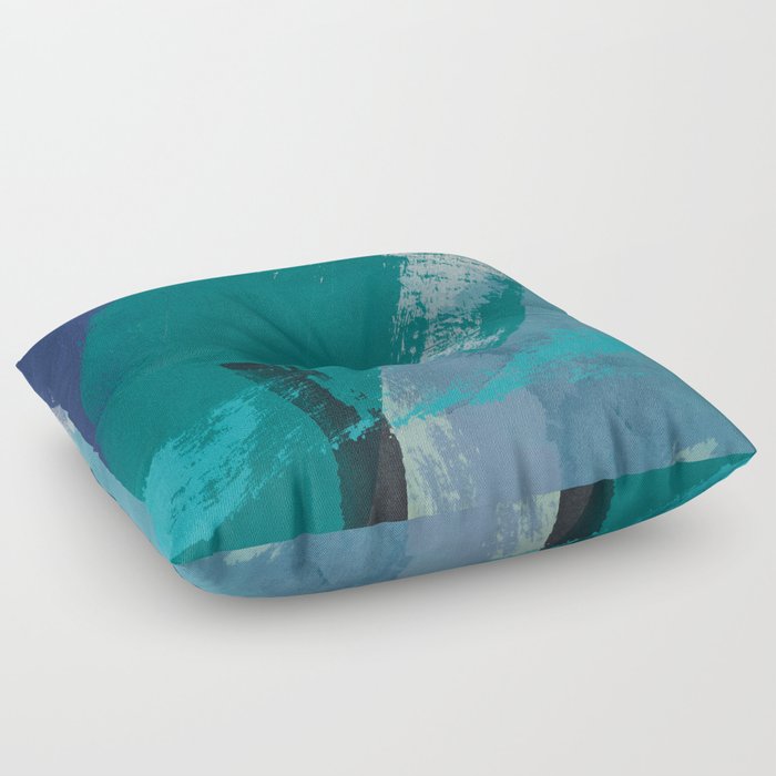 sea ocean abstract art 2021 2 Floor Pillow