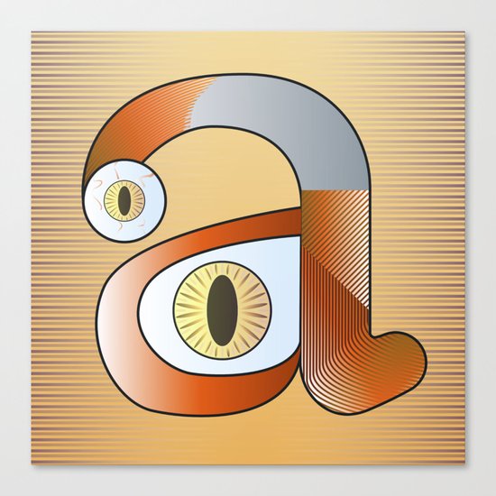A for anatomy Canvas Print
