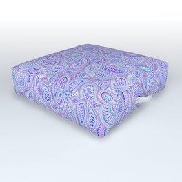 Purple Paisley Outdoor Floor Cushion | Abstract, Paisley, Lavender, Graphicdesign, Pattern, Digital, Boho, Purple, Bohemian 