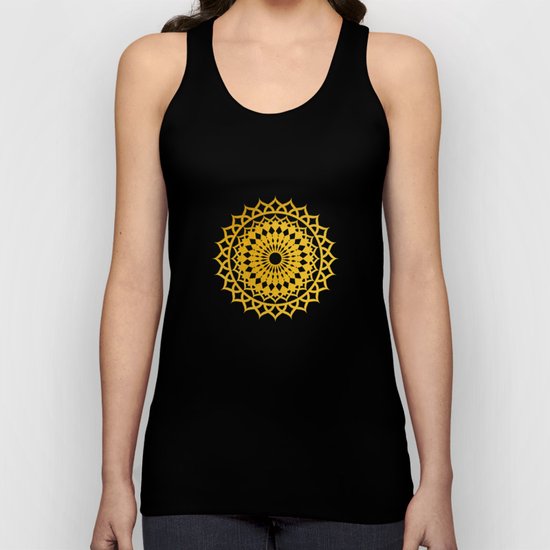 Golden Mandala 2 Unisex Tank Top