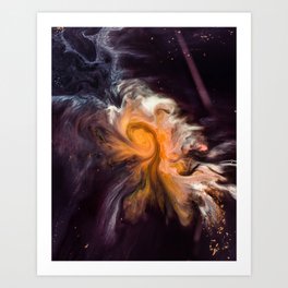 Liquid Cosmos Art Print | Universe, Liquid, Abstract, Photo, Color, Cosmos, Paint, Ink 