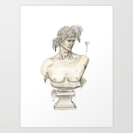 Artistic Greek Statue Art Print