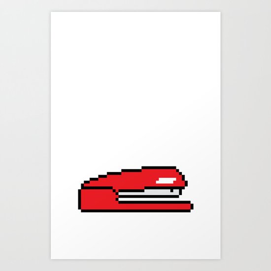Pixel Space Art Print