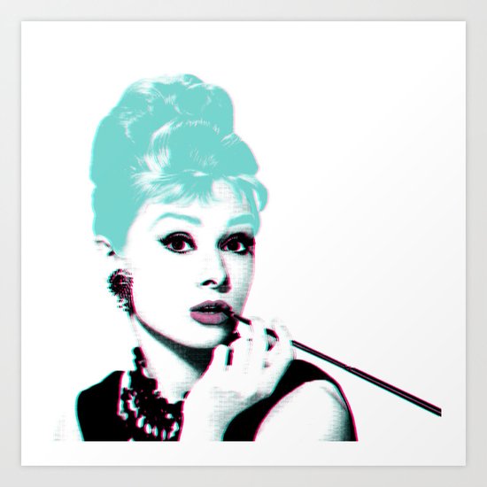 AUDREY HEPBURN Art Print