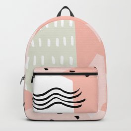 Pastel dots and squares Backpack