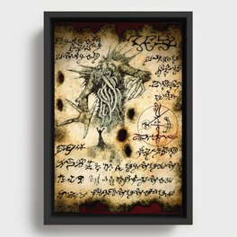 Cthulhu Rises Framed Canvas