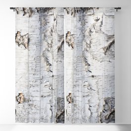 Birch bark pattern Blackout Curtain