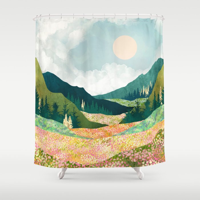 Spring Flower Vista Shower Curtain