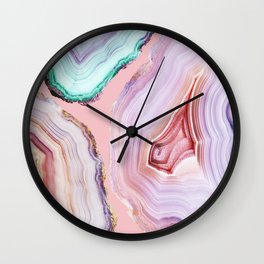 Mineral Agates #Glam collection Wall Clock