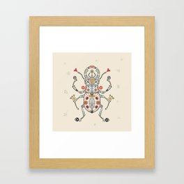 folk beetle Framed Art Print