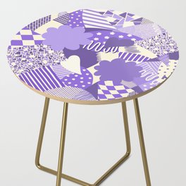 Geometric pattern collage 5 Side Table