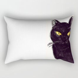 Yellow Eyed Cat Rectangular Pillow