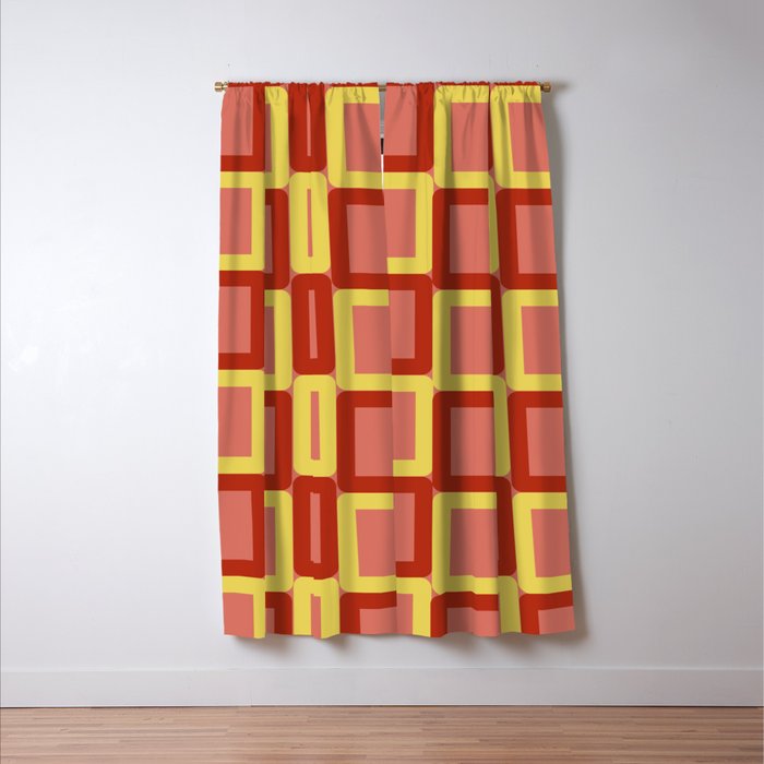 60s Fabric Modern Fabric Modern Colors Blackout Curtain By Layla