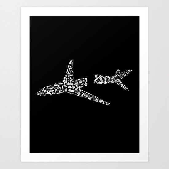 108 Objects from Flight 815 Art Print