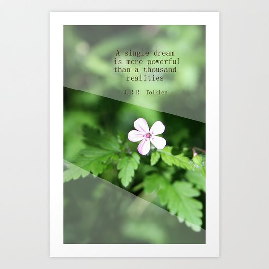 A Single Dream Art Print