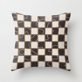 Oldschool Checkboard Pattern Throw Pillow
