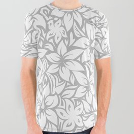 Moloaa Bay Hawaiian Hibiscus Aloha Shirt Print All Over Graphic Tee