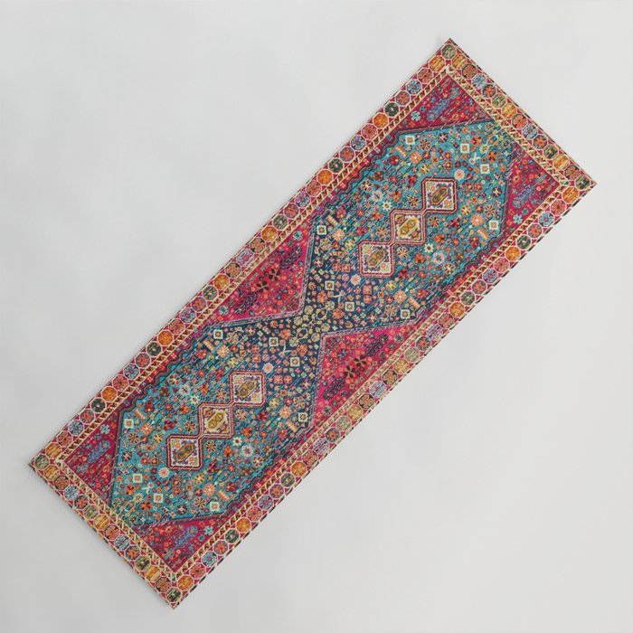 N131 - Heritage Oriental Vintage Traditional Moroccan Style Design Yoga Mat  by Arteresting Official