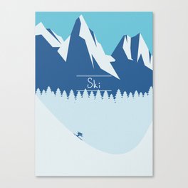 Ski Canvas Print