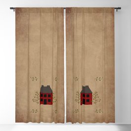 Primitive Country House Blackout Curtain