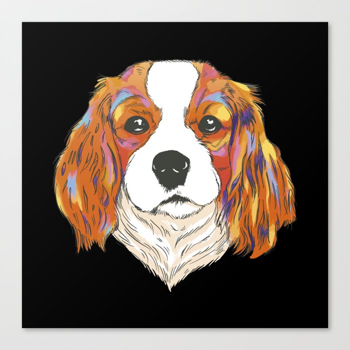 Cavalier Dog Canvas Print