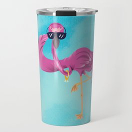 Fancy Flamingo Travel Mug