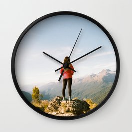 On Top of the World Wall Clock