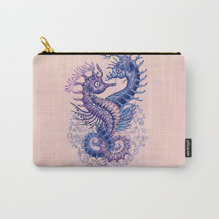 Seahorse tattoo Carry-All Pouch