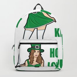 I am an Irish Girl 2 Pale Skin.. St. Patty's Day Green Women Gift Shirt Backpack