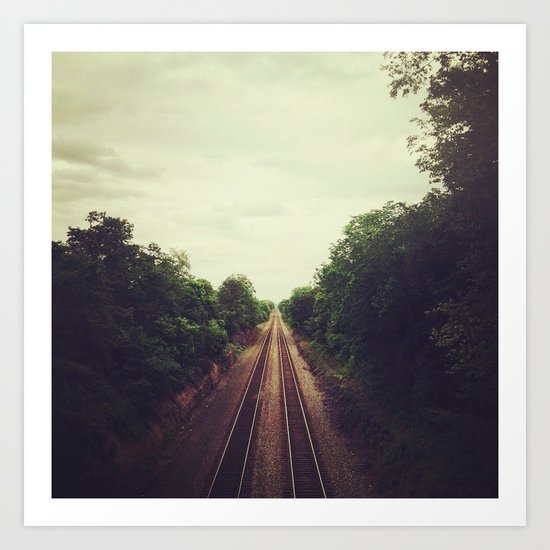above the tracks Art Print
